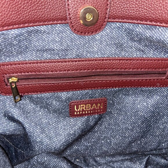 Urban Expressions Oriana Double Zip Work Satchel - Picture 15 of 16